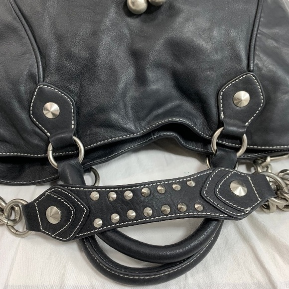 Vintage Betsy Johnson leather kiss lock bag. - Picture 3 of 4